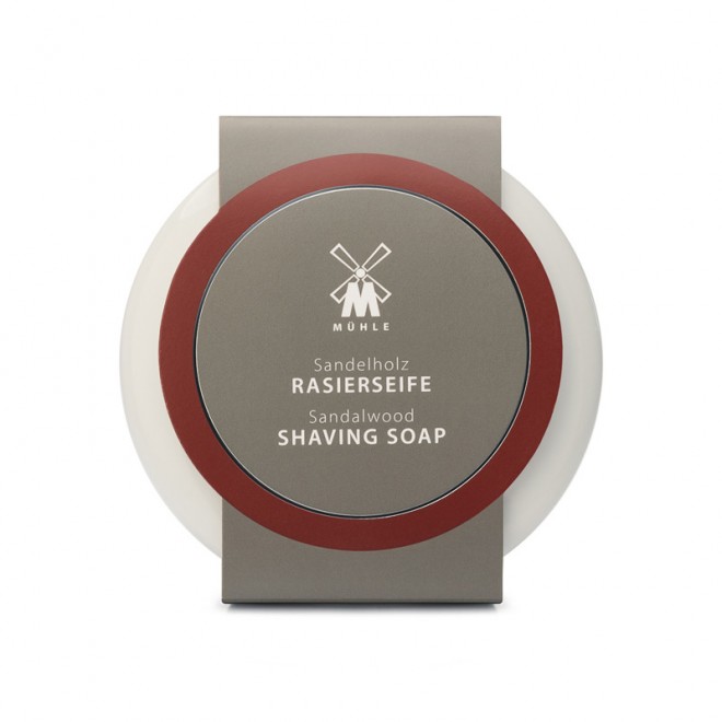Mydło do golenia Muhle Sandalwood Shaving Soap And Porcelain Shaving Bowl 65 g