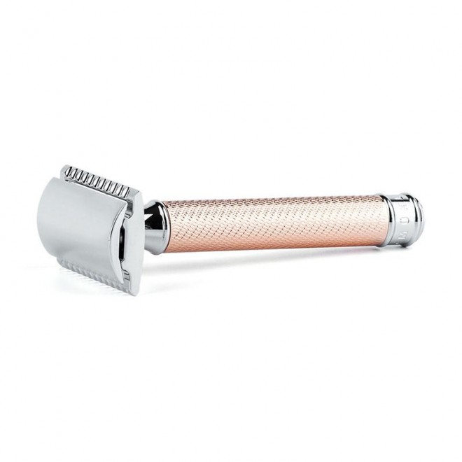 Maszynka do golenia na żyletki Muhle R89 Rosegold Traditional Razor