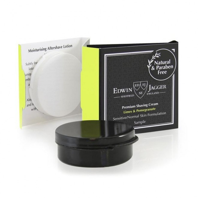Zestaw testerów Edwin Jagger Limes & Pomegranate Shaving Sample Pot