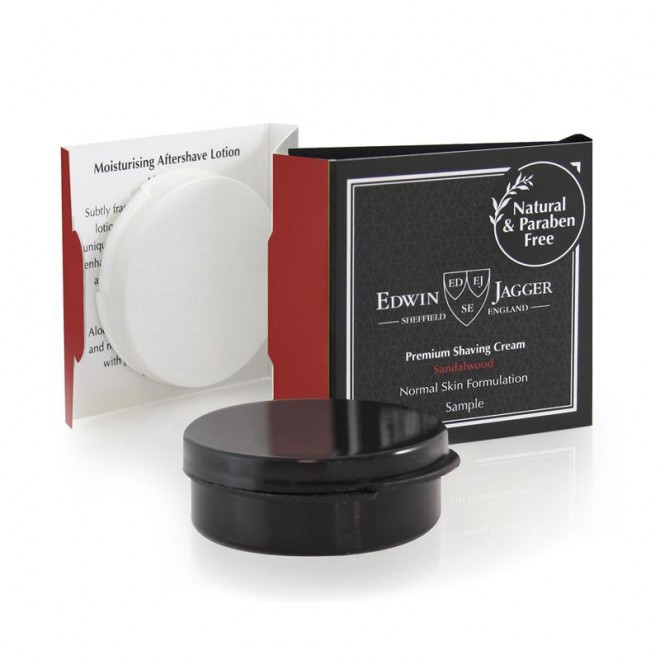 Zestaw testerów Edwin Jagger Sandalwood Shaving Sample Pot