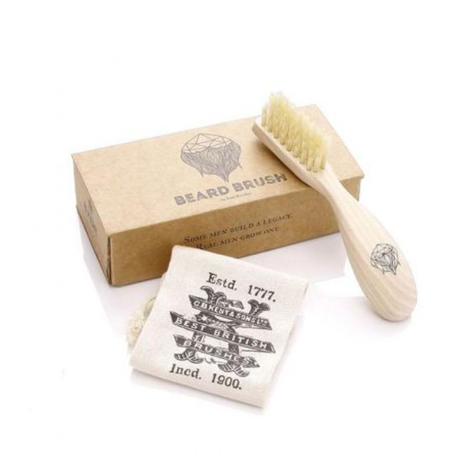 Szczotka do brody Kent Beard Brush BRD3 z naturalnego włosia dzika  