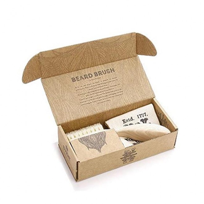 Szczotka do brody Kent Beard Brush BRD3 z naturalnego włosia dzika  