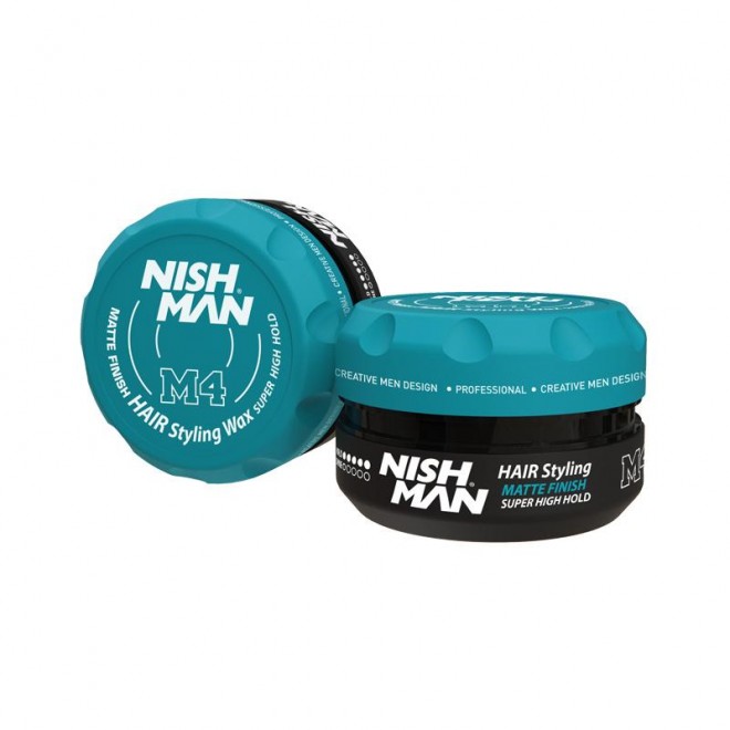 Matowy wosk do stylizacji włosów Nishman Matte Finish Super High Hold Wax M4 100 ml
