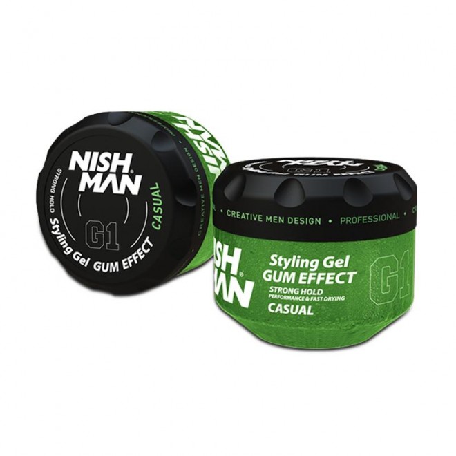 Żel do układania włosów bardzo mocny Nishman Ultra Hold Hair Gel Casual G1 300 ml