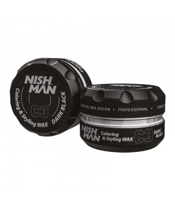 Koloryzujący wosk do włosów Nishman hair coloring wax (dark black) C3 100 ml