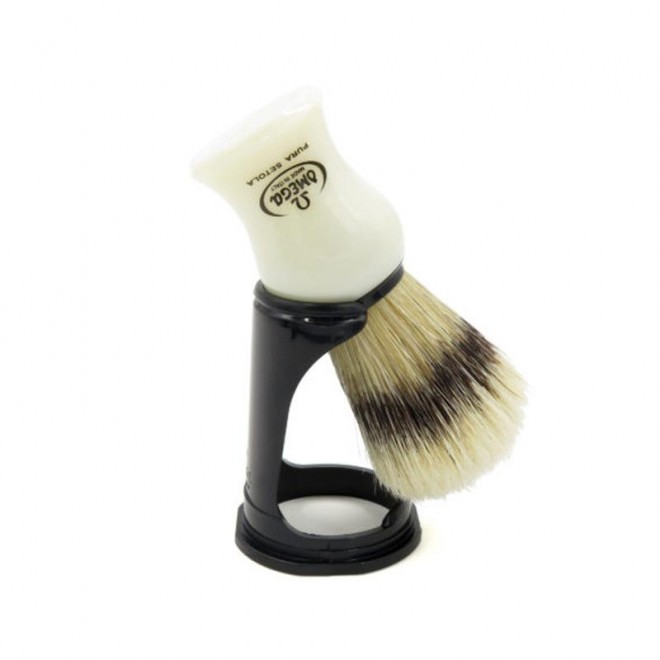 Pędzel do golenia Omega 80266 ze stojakiem