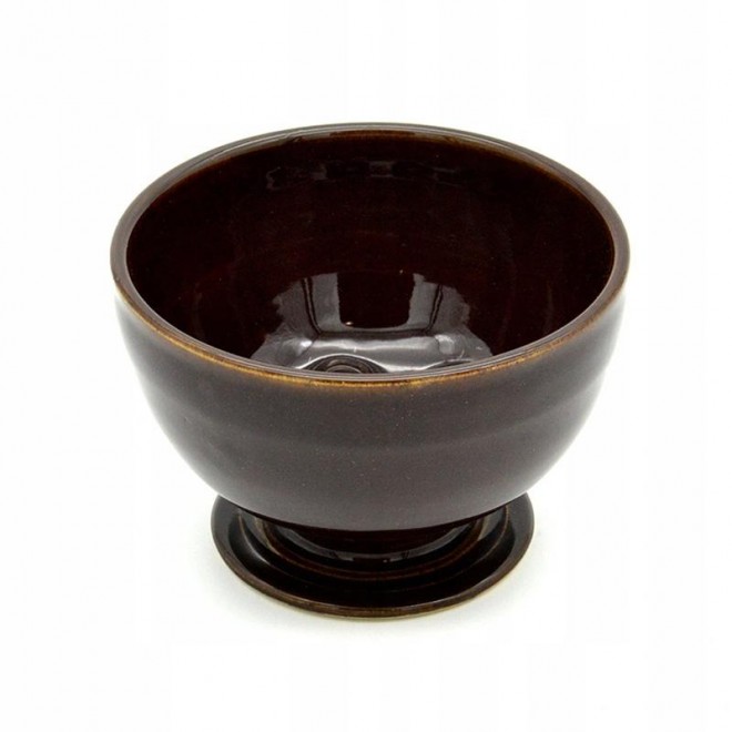 Ceramiczna miska do golenia brązowa