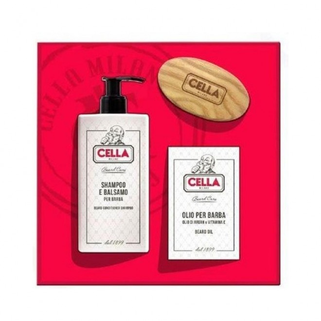 Zestaw Do Pelęgnacji Brody Cella Beard Gift Set  3 w 1