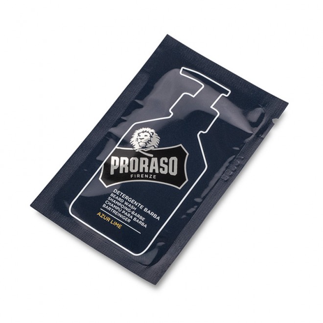 Tester szamponu do brody Proraso Azur Lime Beard Shampoo 4 ml