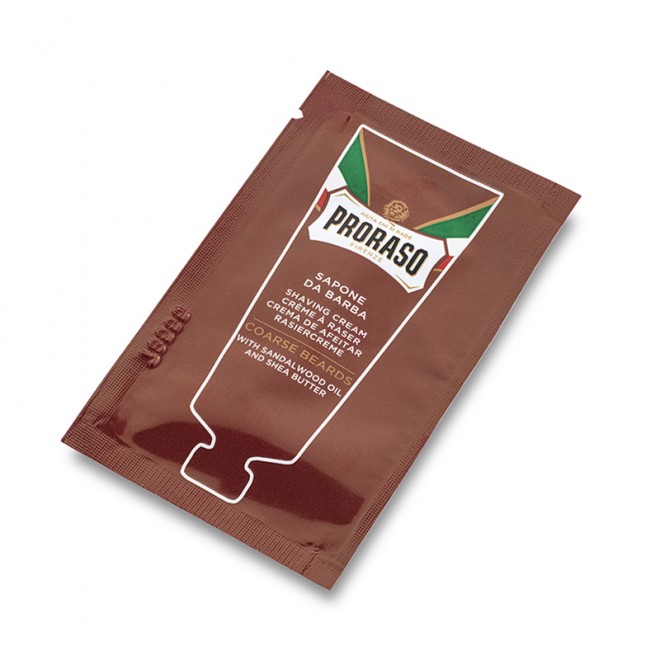 Tester kremu do golenia Proraso Coarse Beards Shave Cream 4 ml