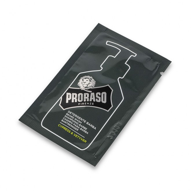 Tester szamponu do brody Proraso Cypress and Vetyver Beard Shampoo 4 ml