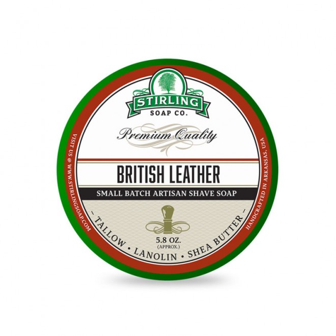 Mydło Do Golenia Stirling Shaving Soap British Leather 170ml