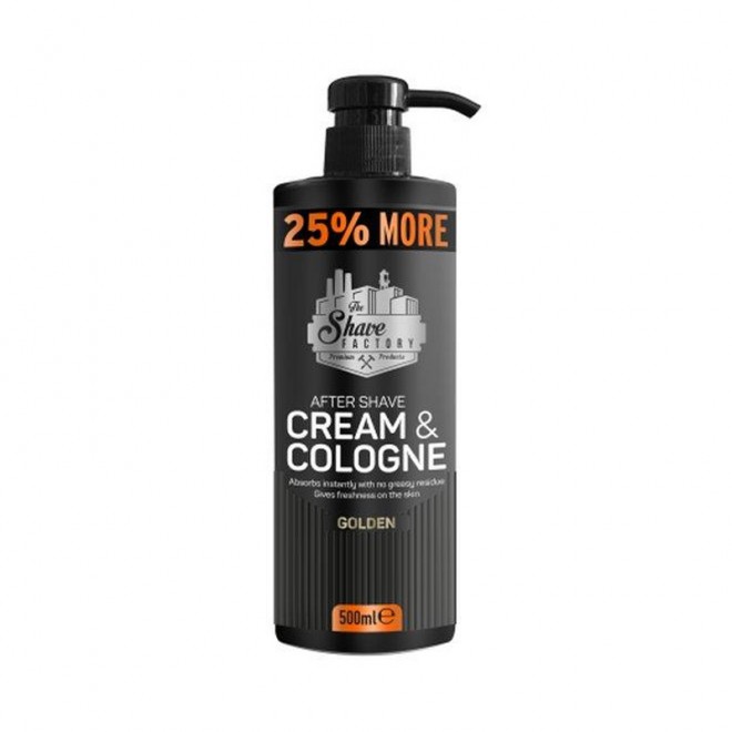 Krem - woda kolońska po goleniu The Shave Factory Cream & Cologne Golden 500 ml