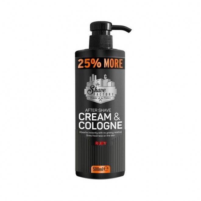 Krem - woda kolońska po goleniu The Shave Factory Cream & Cologne Ruby 500 ml