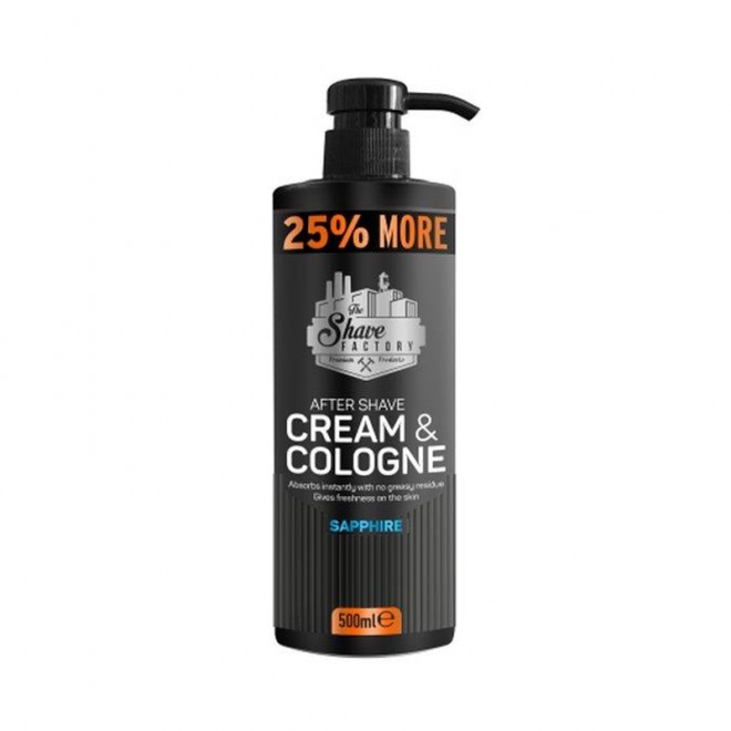 Krem - woda kolońska po goleniu The Shave Factory Cream & Cologne Sapphire 500 ml