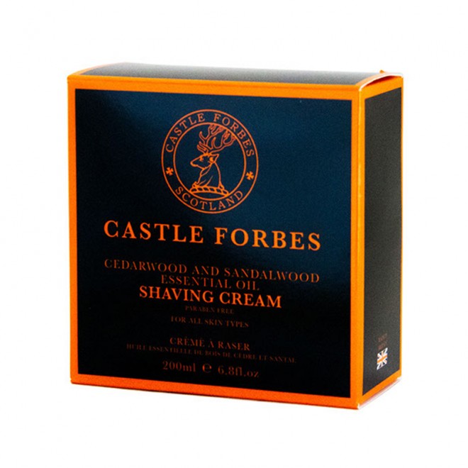 Krem do golenia Castle Forbes Cedarwood and Sandalwood Shaving Cream 200 ml