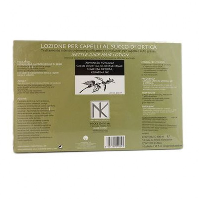 Balsam do włosów w ampułkach Nicky Chini Hair Lotion Nettle Juice 10 x 10 ml