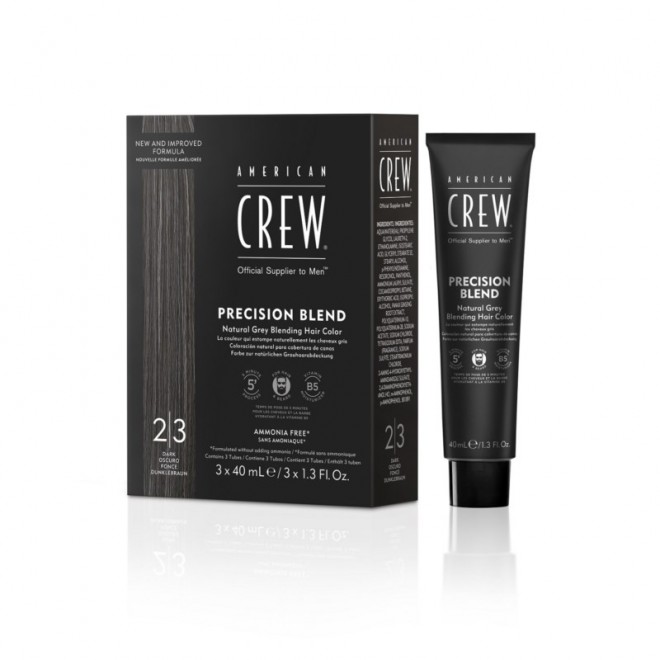 Odsiwiacz do włosów American Crew Precision Blend Dark 2-3  3*40 ml