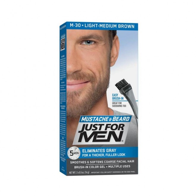 Żel koloryzujący do brody i wąsów Just for Men Coloring Gel Light Medium Brown M-30