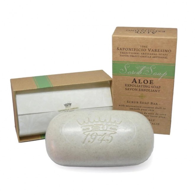 Mydło-scrub Saponificio Varesino Aloe Exfolianting Soap 300 g