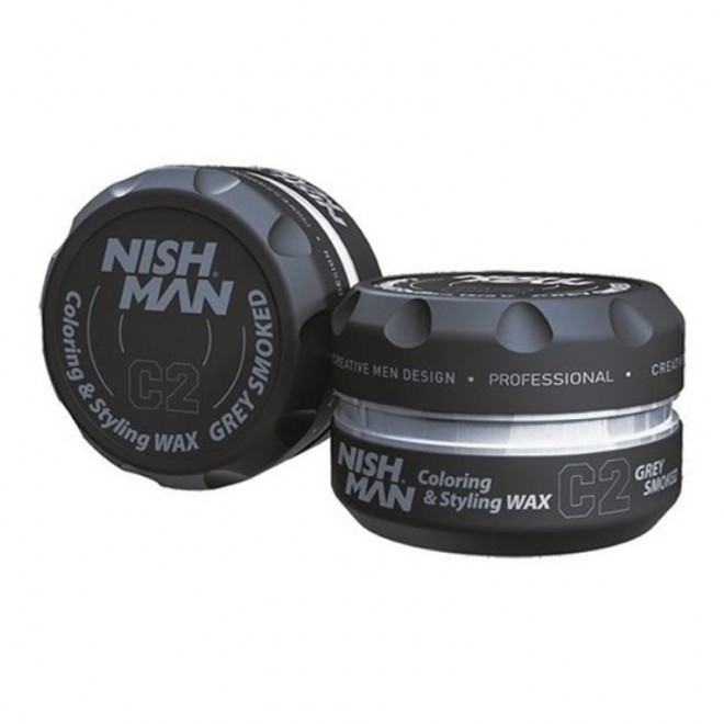 Koloryzujący wosk do włosów Nishman Hair Coloring Wax (grey smoked) C2 100 ml