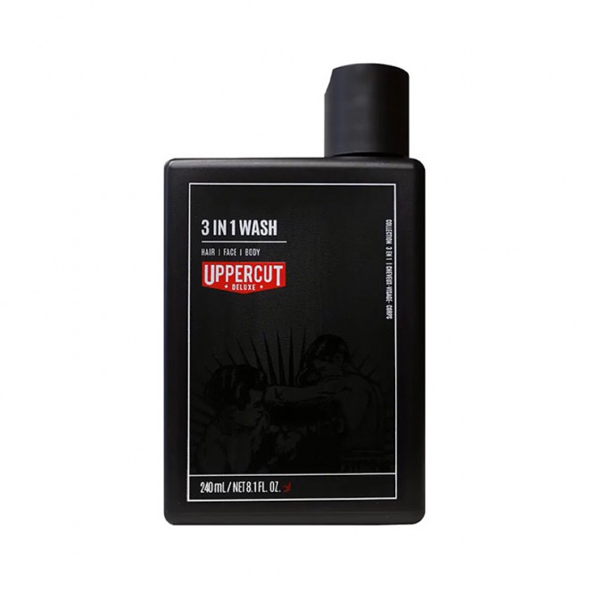 Szampon do włosów Uppercut Deluxe 3w1 wash Hair Face Body 240ml