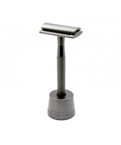 Maszynka do golenia ze stojakiem Shlyuz F-16 Gunmetal DE Safety Razor With Stand