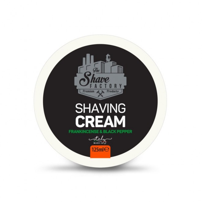 Krem do golenia The Shave Factory Frankincense & Black Pepper Shaving Cream 125 ml