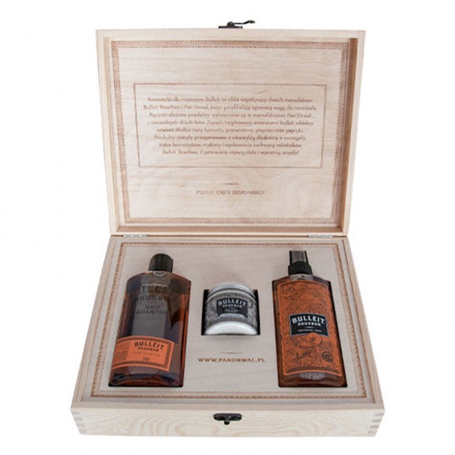 Zestaw prezentowy Pan Drwal Bulleit Bourbon Hair Kit Milk Punch
