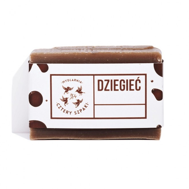 Mydło w kostce Cztery Szpaki Dziegciowe na problemy skórne 110 g