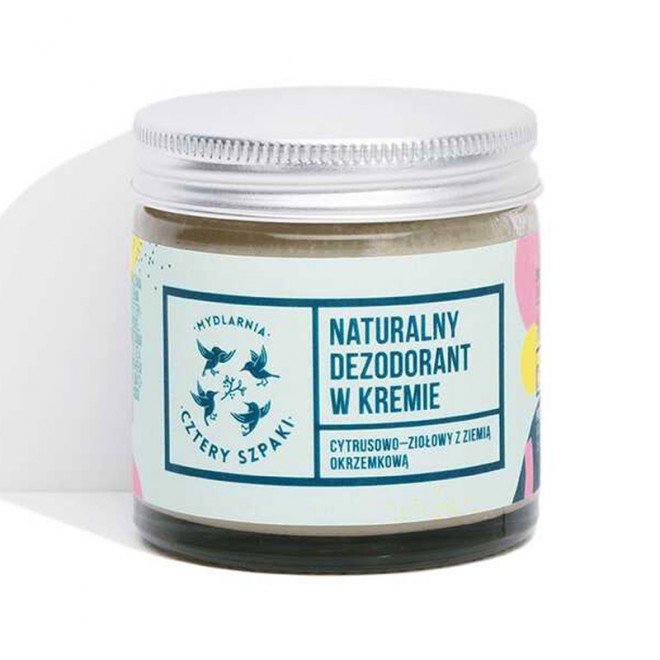 Dezodorant w kremie Cztery Szpaki cytrusowo-ziołowy 60ml