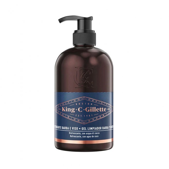 Żel do mycia twarzy i brody King C Gilette Beard & Face Wash 350 ml