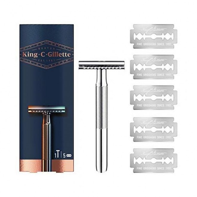 Maszynka do golenia na żyletki King C Gillette Double Edge Safety Razor