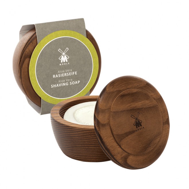 Mydło do golenia w drewnianym tyglu Muhle Aloe Vera Shaving Soap 65 g
