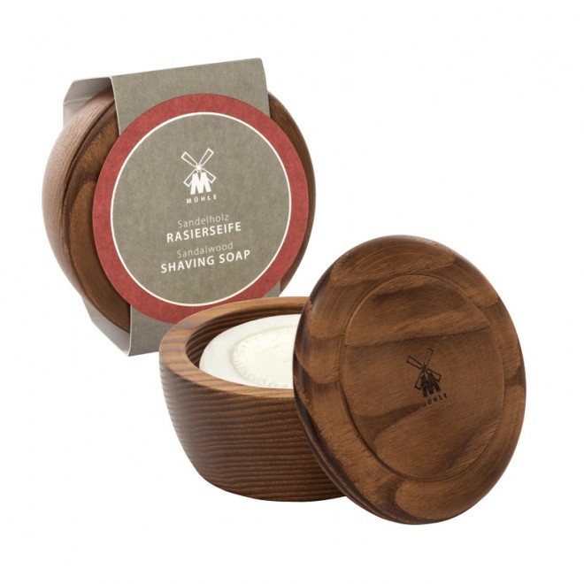 Mydło do golenia w drewnianym tyglu Muhle Sandalwood Shaving Soap 65 g