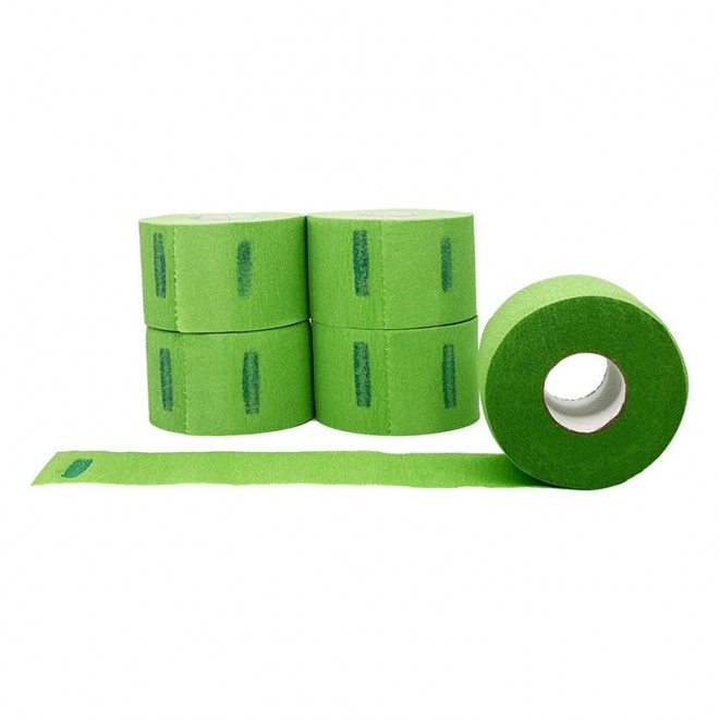 Papierowe kołnierzyki fryzjerskie Level3 Neck Paper Strips Green 5*100 szt