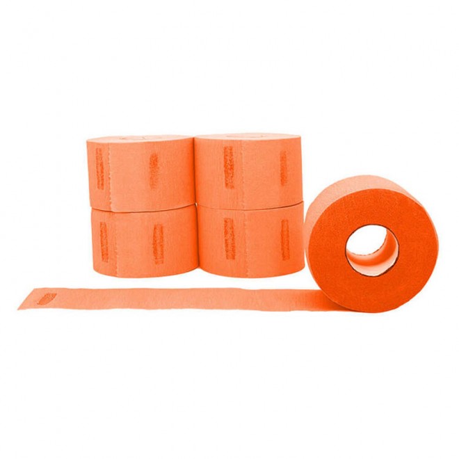 Papierowe kołnierzyki fryzjerskie Level3 Neck Paper Strips Orange 5*100 szt