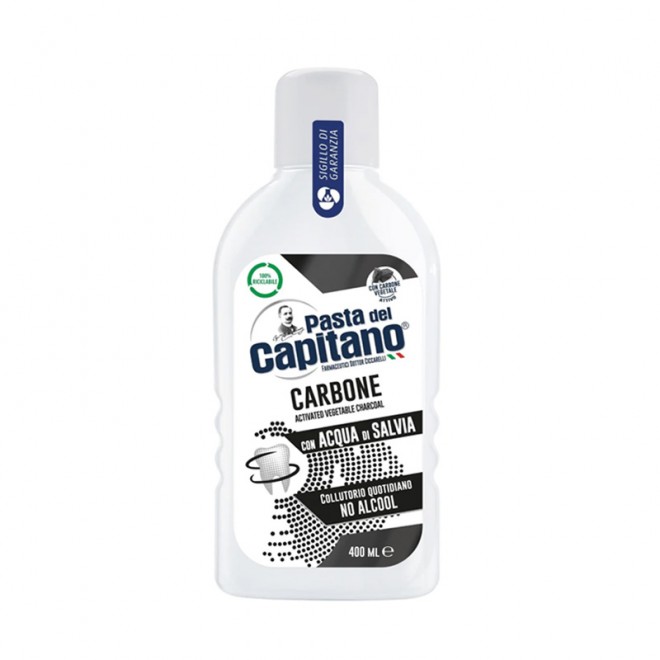 Płyn do płukania jamy ustnej Pasta Del Capitano Carbone 400 ml