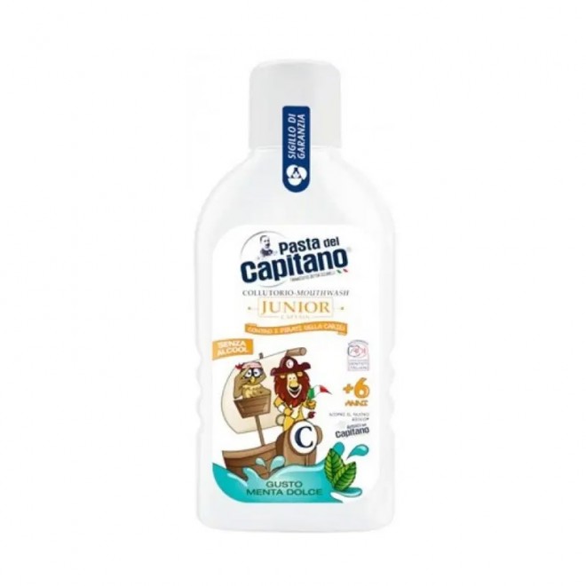 Płyn do płukania jamy ustnej dla dzieci Pasta Del Capitano Junior 400 ml