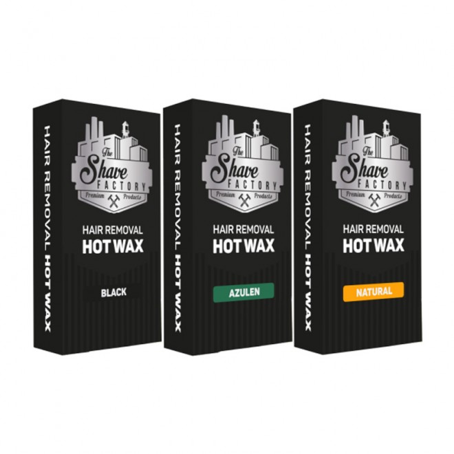 Wosk do depilacji The Shave Factory Hard Wax Azulen 500 g