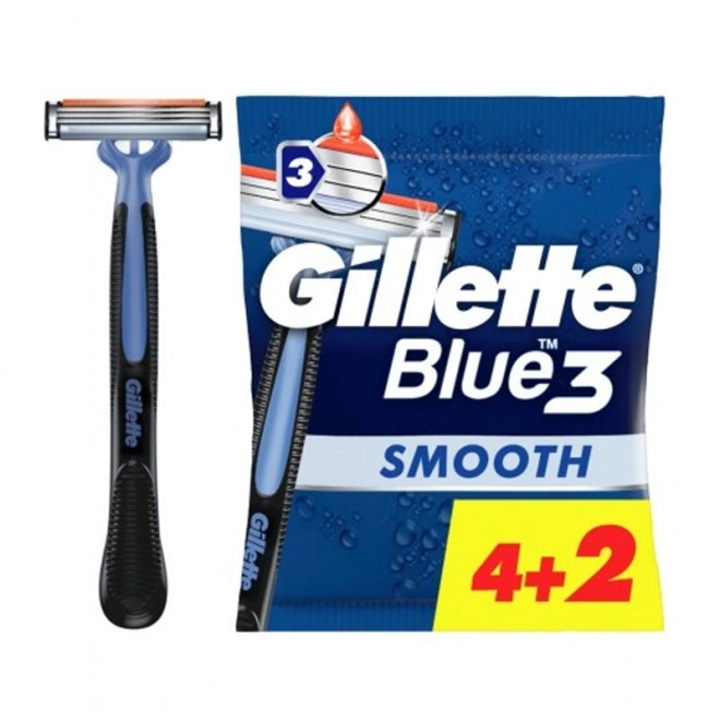 Maszynki jednorazowe Gillette Blue 3 Smooth 6 szt.