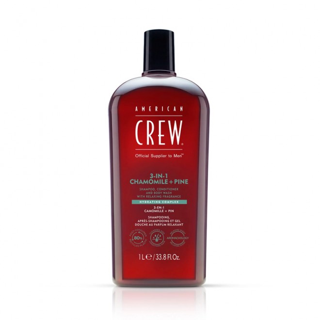 Szampon (3 w 1) American Crew Shampoo Conditioner and Body Wash Chamomile Pine 1000 ml