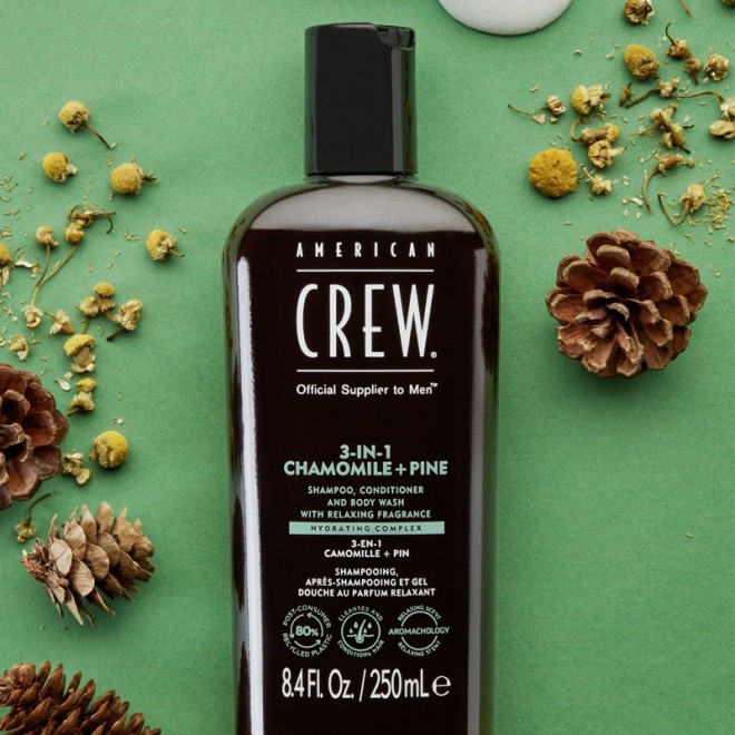 Szampon (3 w 1) American Crew Shampoo Conditioner and Body Wash Chamomile Pine 250 ml