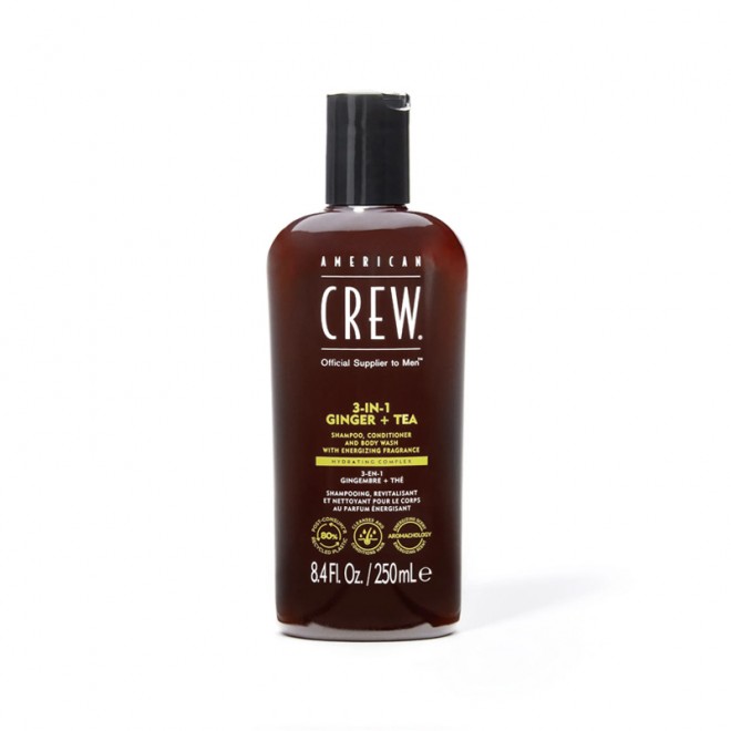 Szampon (3 w 1) American Crew Shampoo Conditioner and Body Wash Ginger Tea 250 ml