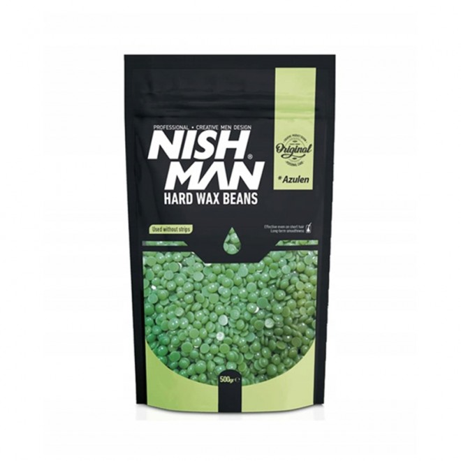 Wosk do depilacji Nishman Hard Wax Beans Green 500 g