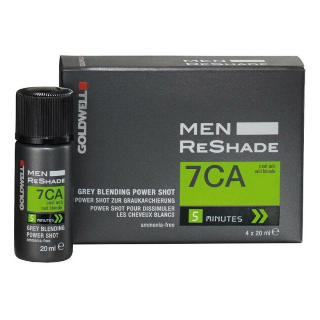 Odsiwiacz do włosów Goldwell Men Re-Shade 7CA Grey Blending Mid Blonde 4 x 20 ml