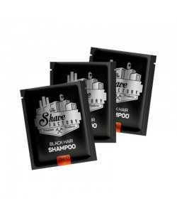 Szampon do maskowania włosów The Shave Factory Black Hair Shampoo 10 x 25ml