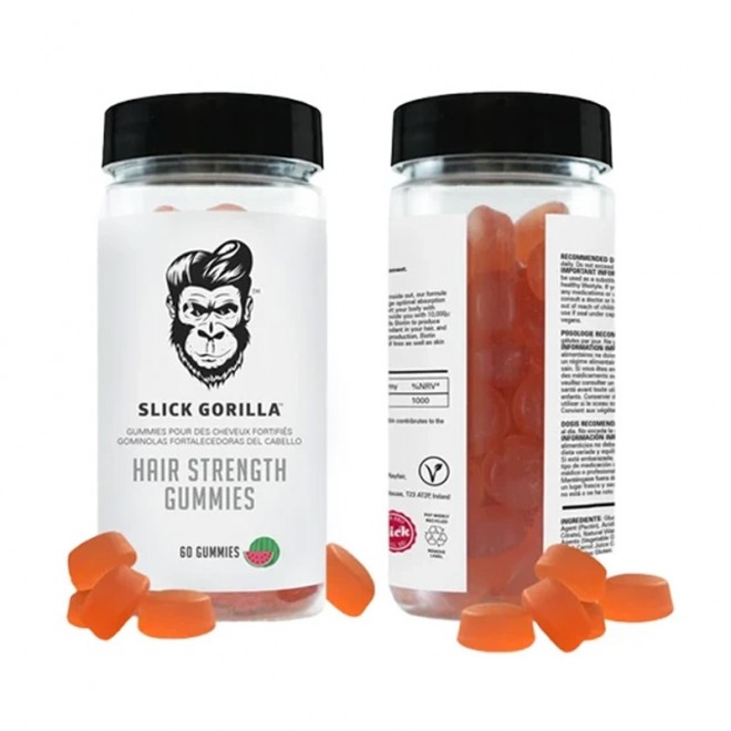 Suplement diety dla zdrowych włosów Slick Gorilla Gummies 60 szt