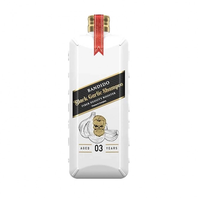 Szampon przeciw wypadaniu włosów Bandido Black Garlic Shampoo 350 ml