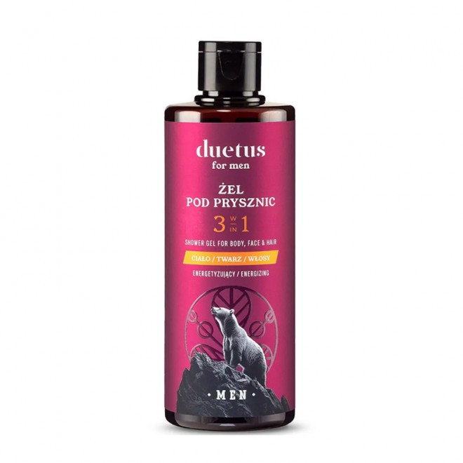 Żel pod prysznic 3w1 Duetus energetyzujący 300 ml